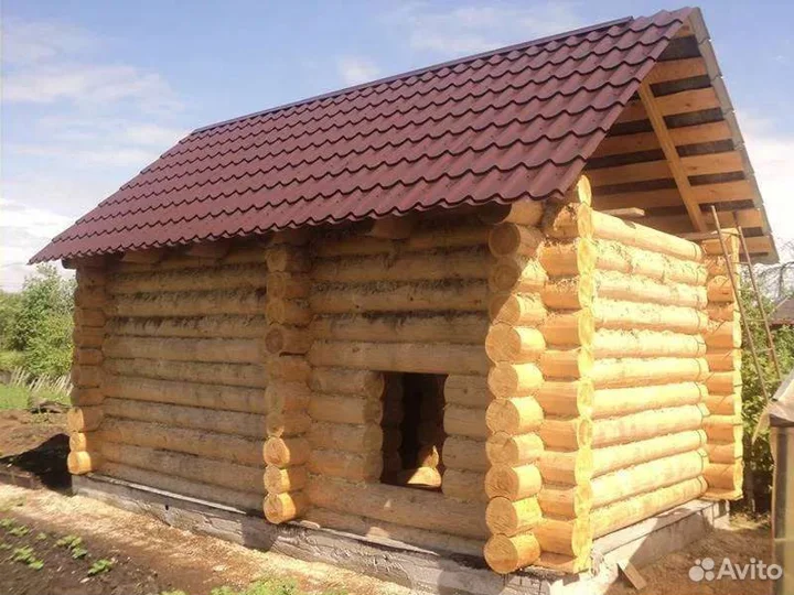 Сруб бани,чаша,5Х3.5 С Доставкой и сборкой