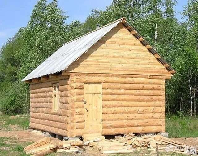 Сруб бани 6х5.5 из сосны,рубленная в лапу,полный к