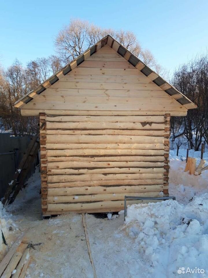 Сруб бани 6*3(кругляк) из ели, с доставкой и сборк