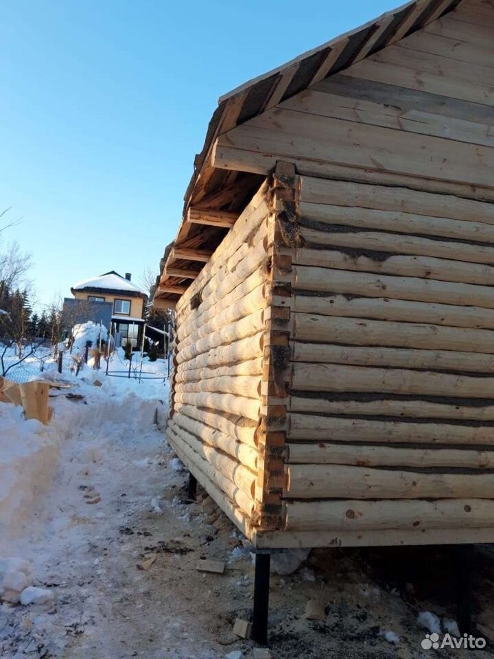 Сруб бани 6*3(кругляк) из ели, с доставкой и сборк — фото 2