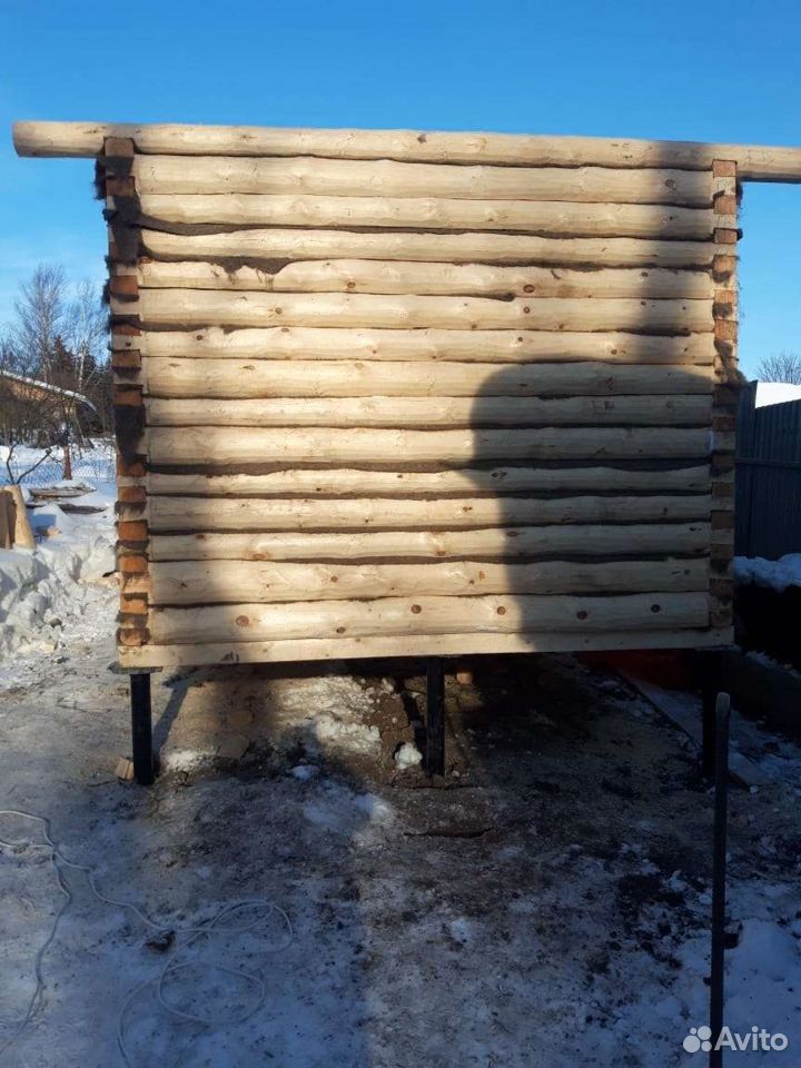 Сруб бани 6*3(кругляк) из ели, с доставкой и сборк — фото 3