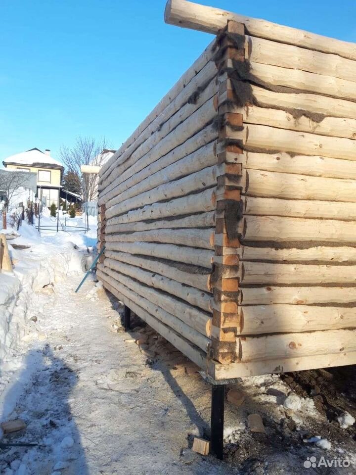 Сруб бани 6*3(кругляк) из ели, с доставкой и сборк — фото 4