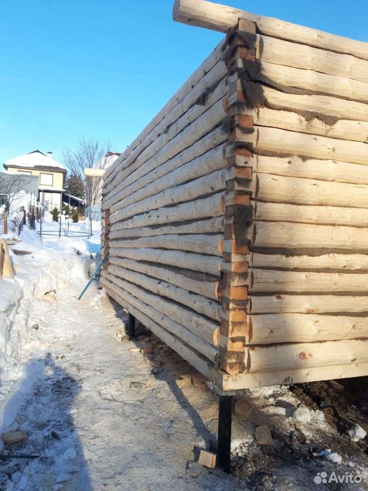 Сруб бани 6*3(кругляк) из ели, с доставкой и сборк — фото 6
