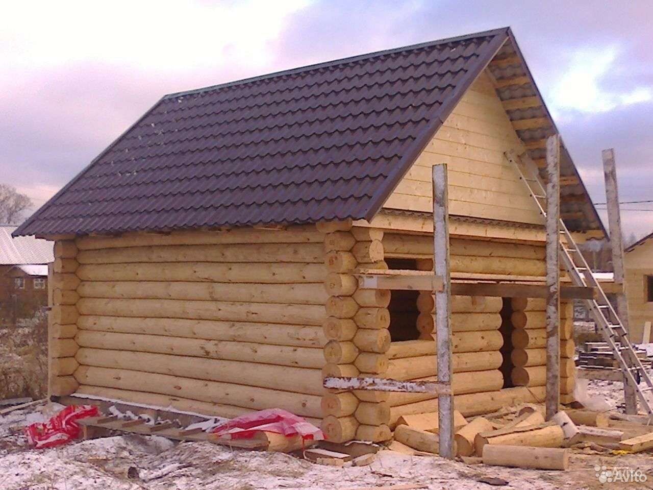 Сруб дома ручной рубки 7.5*6