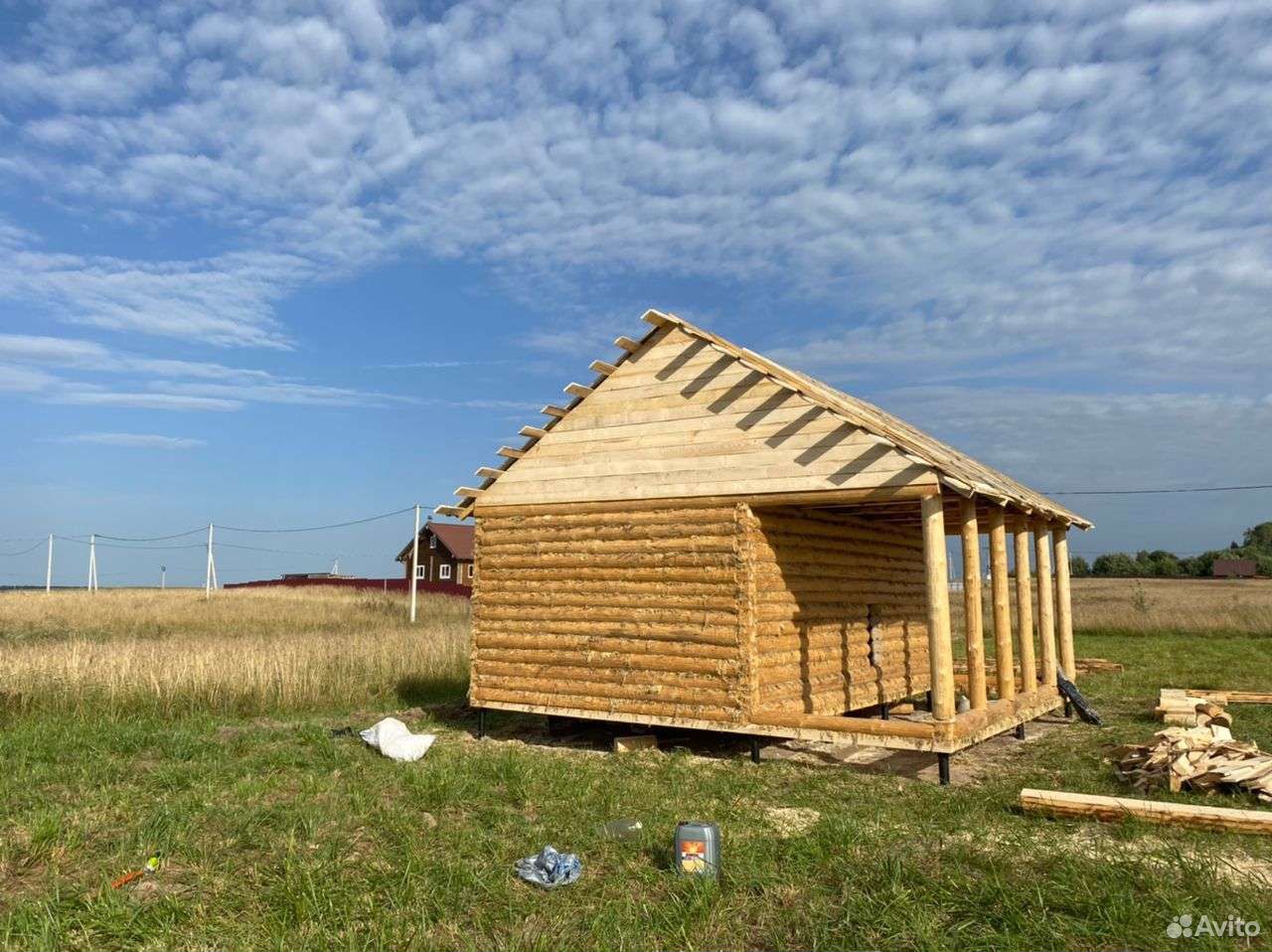 Сруб бани 4*6+2м из ели — фото 6