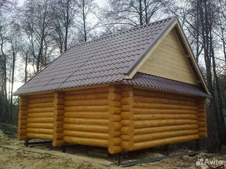 Сруб дома 10*7 чаша