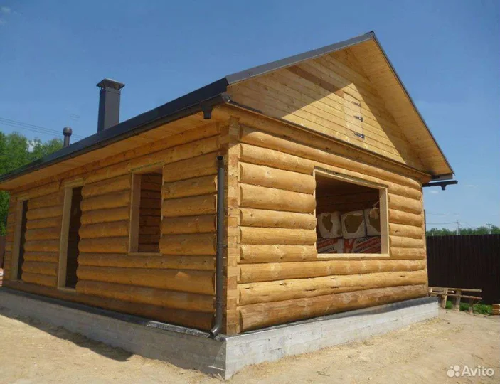 Сруб дома рубка, в лапу,9*6