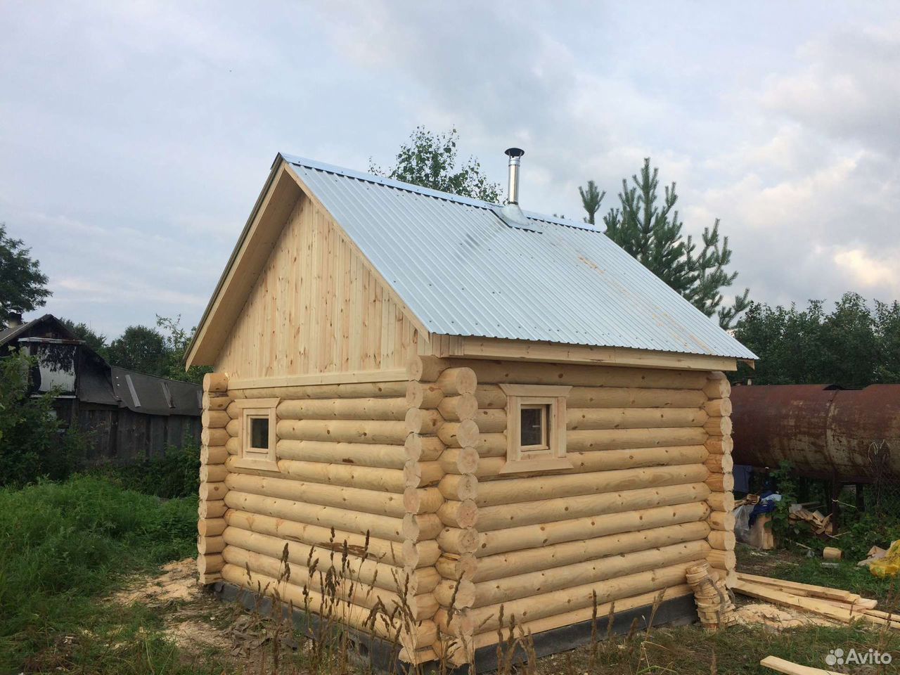 Сруб бани 4,5*4,5 чаша