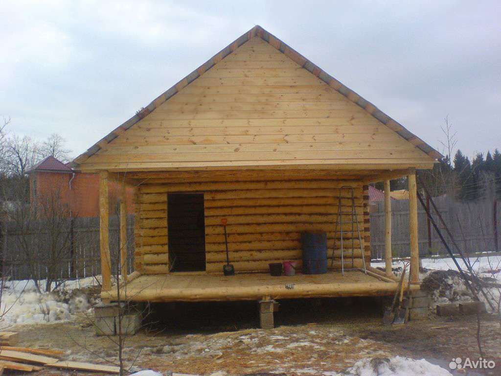 Сруб дома из бревна 6*6+2м — фото 4