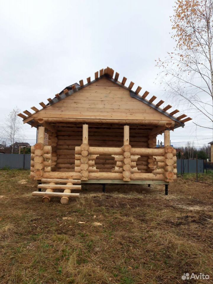 Сруб бани 5,3*5,3+3м