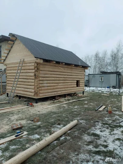 Сруб бани из сосны 6*4
