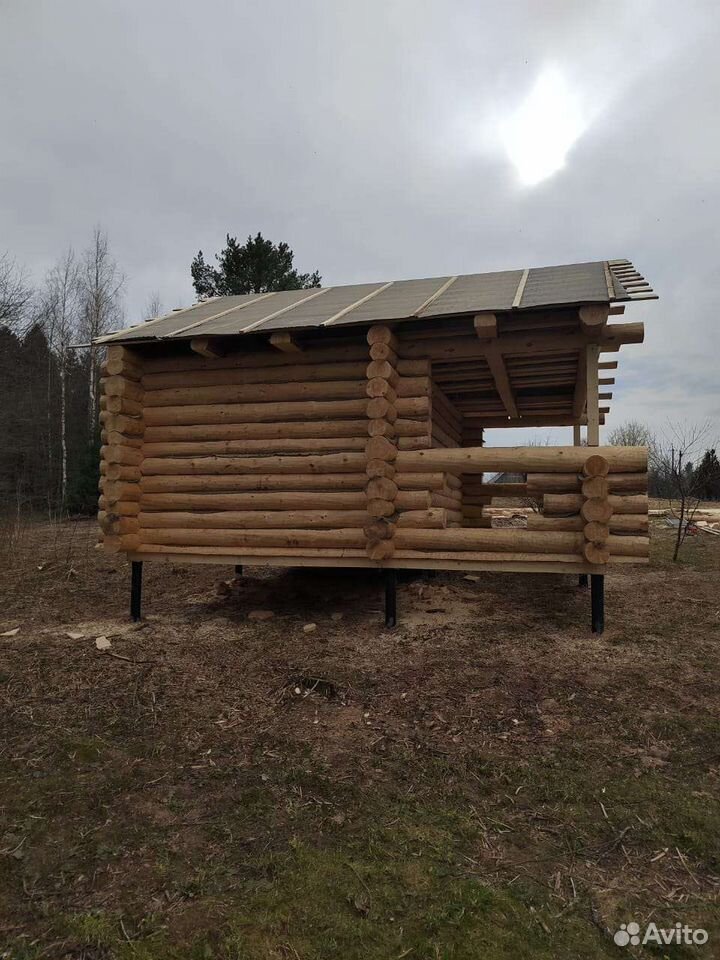 Сруб бани 5*3+2(рубленная) в чашу полный комплект — фото 3