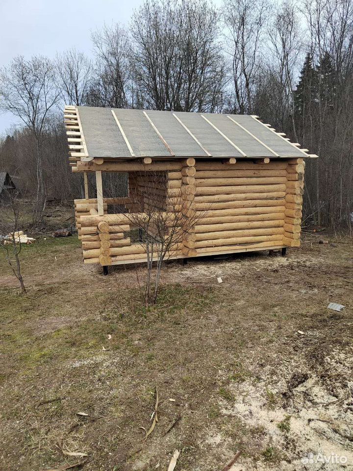 Сруб бани 5*3+2(рубленная) в чашу полный комплект — фото 4