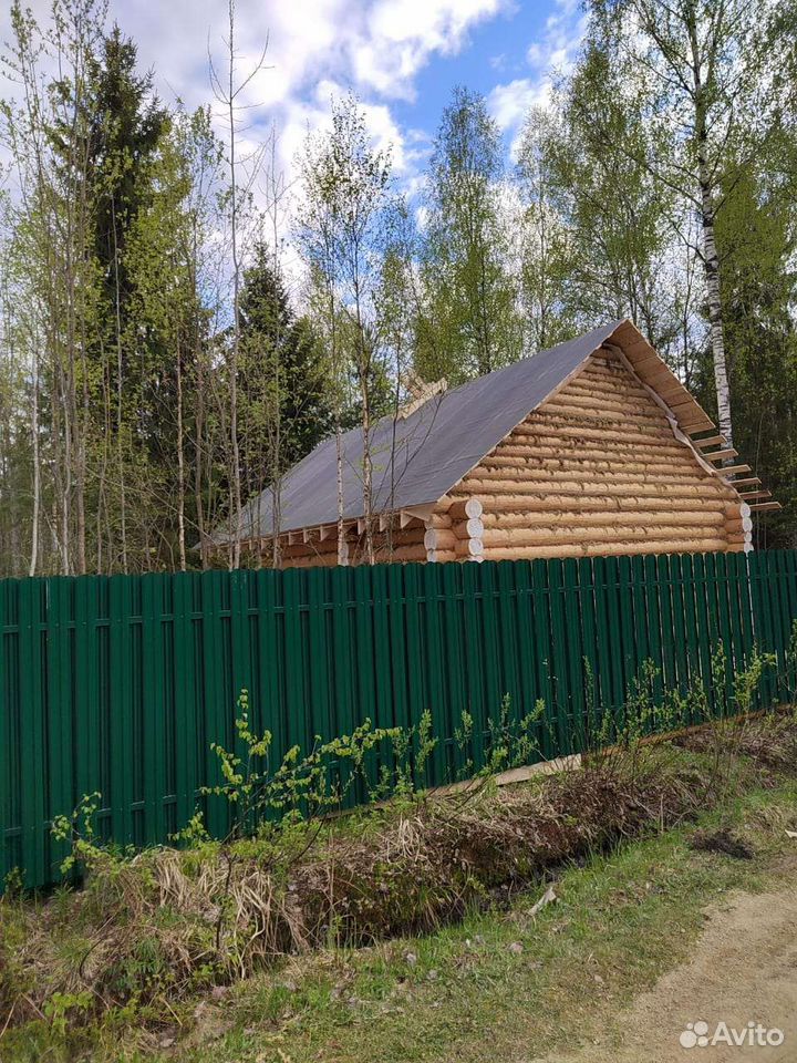Сруб дома 7*7+3 рубленные фронтоны и терасса — фото 3