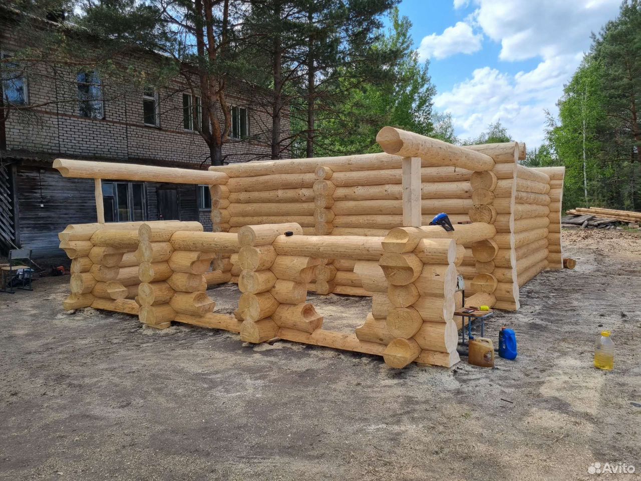 Сруб бани в чашу — фото 7
