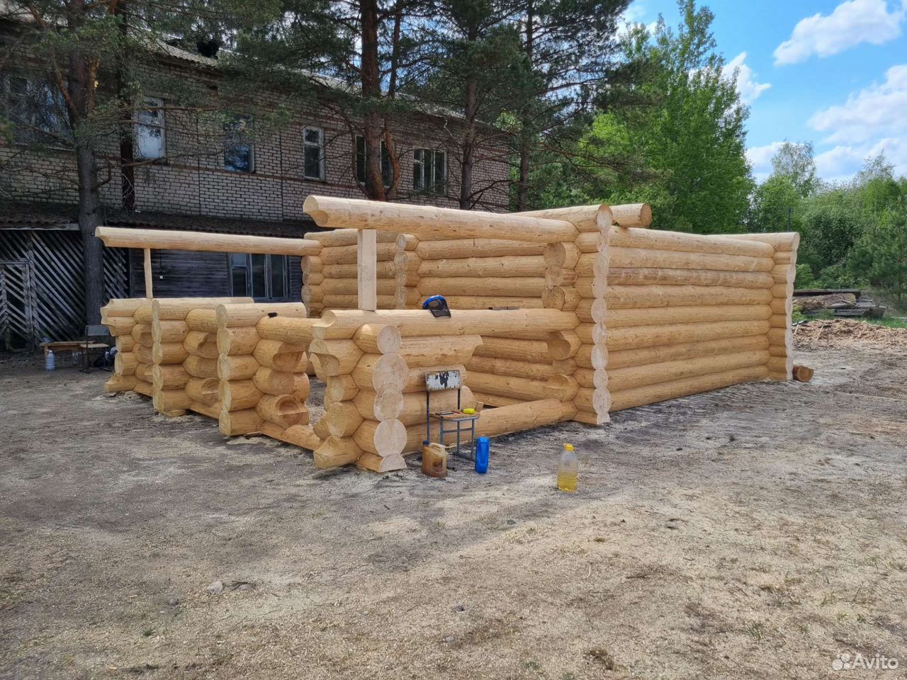 Сруб бани в чашу — фото 10