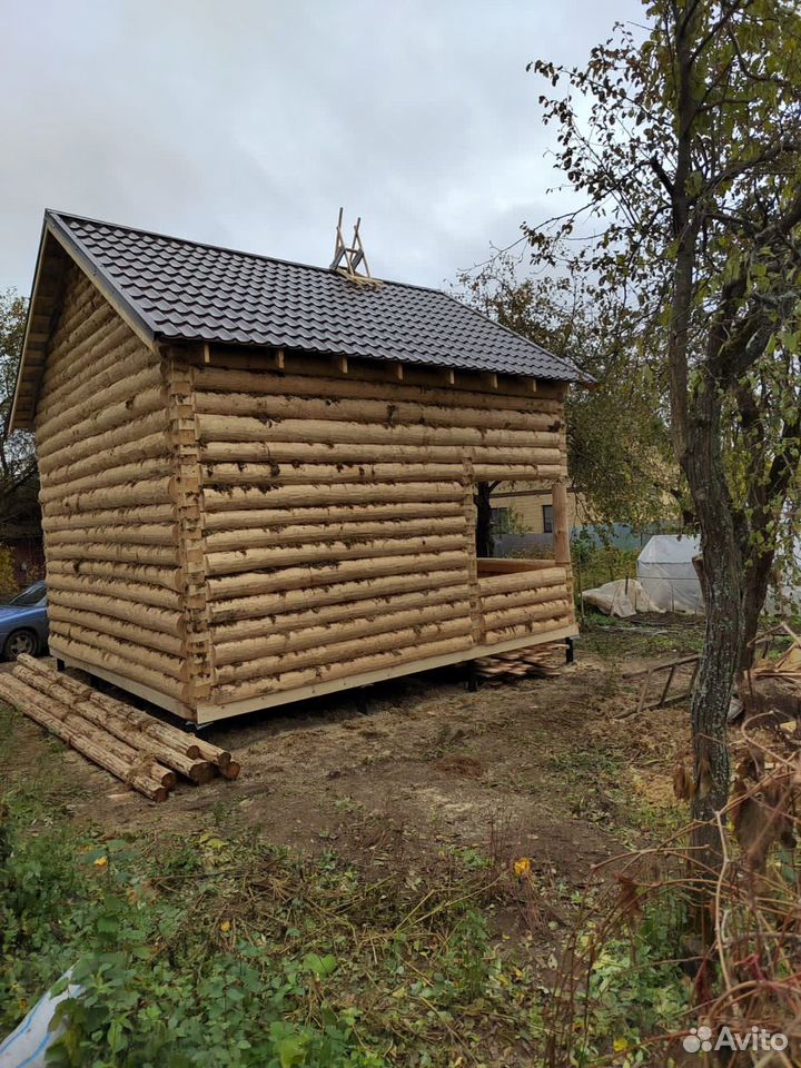 Сруб дома дачного 6*4+2 полтора этажа — фото 4