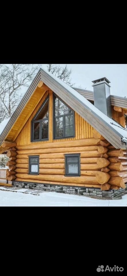 Сруб дома 10*9 (стиль)дикая рубка